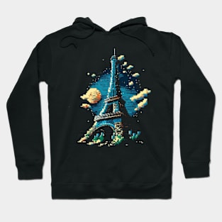 Eiffel Tower Pixel Art Hoodie